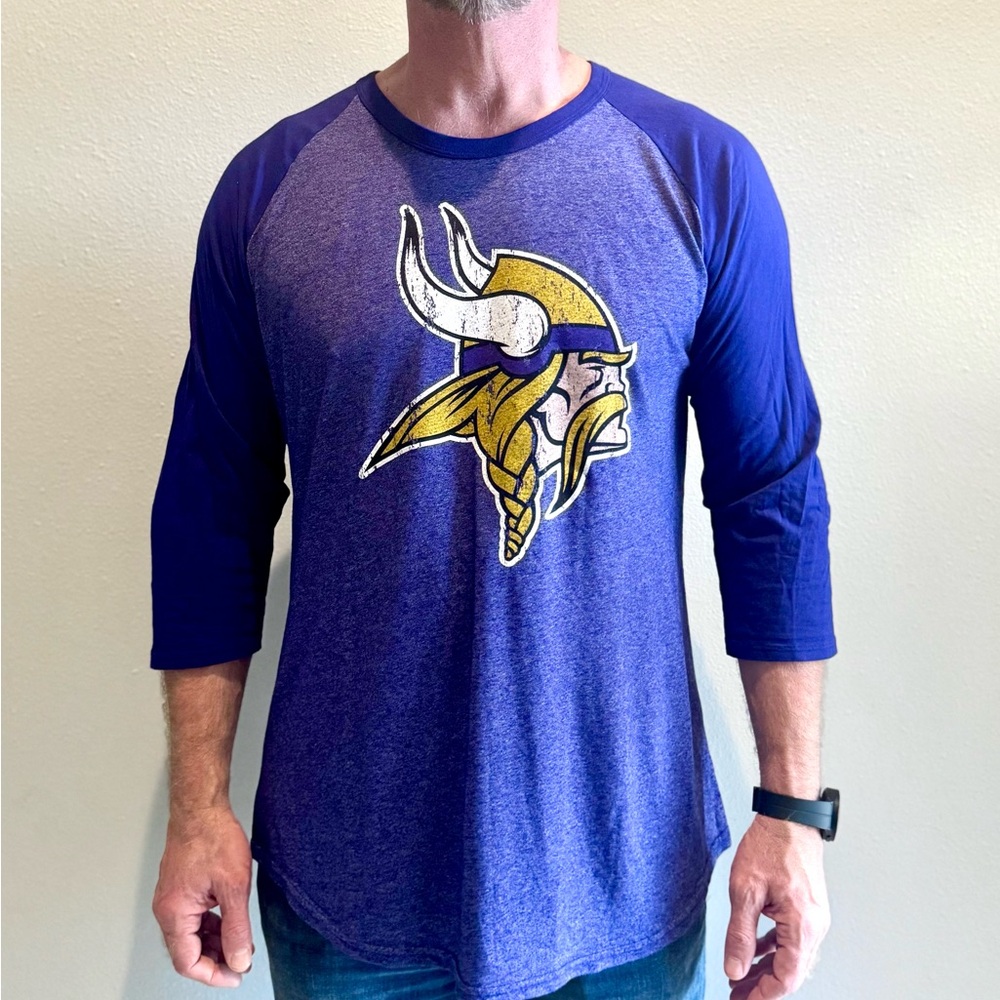 Minnesota Vikings 3/4 Raglan Sleeve T-Shirt